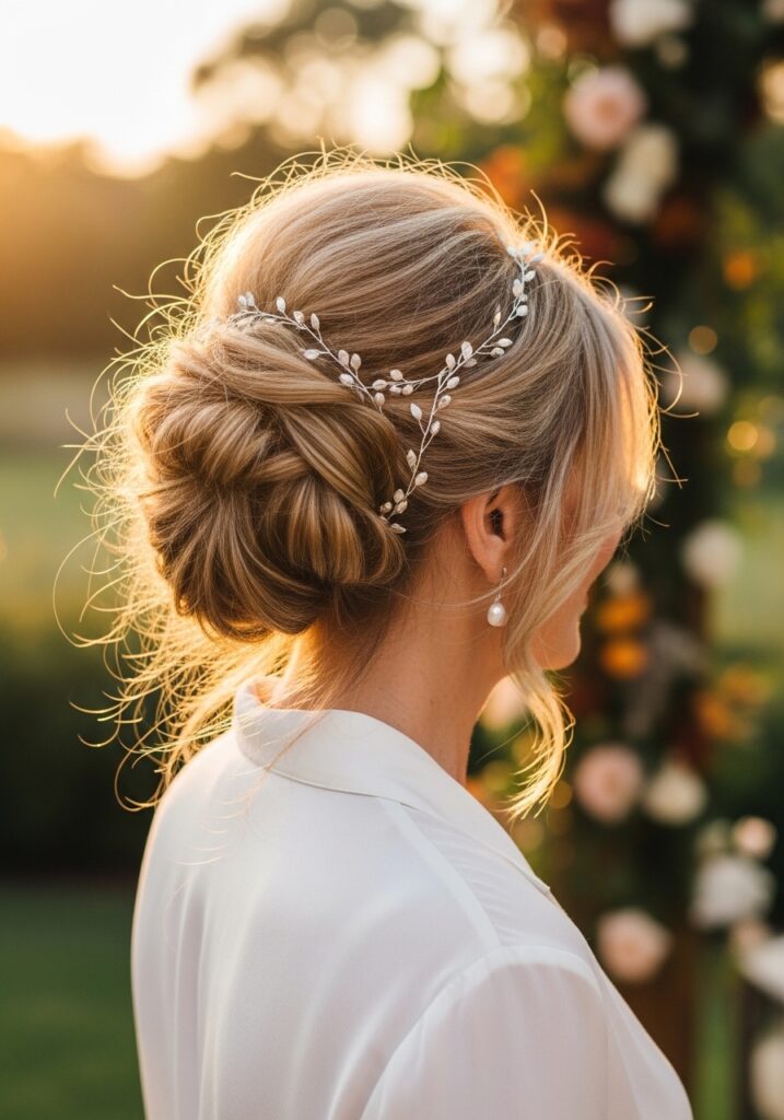 Tousled Updo with Volume
