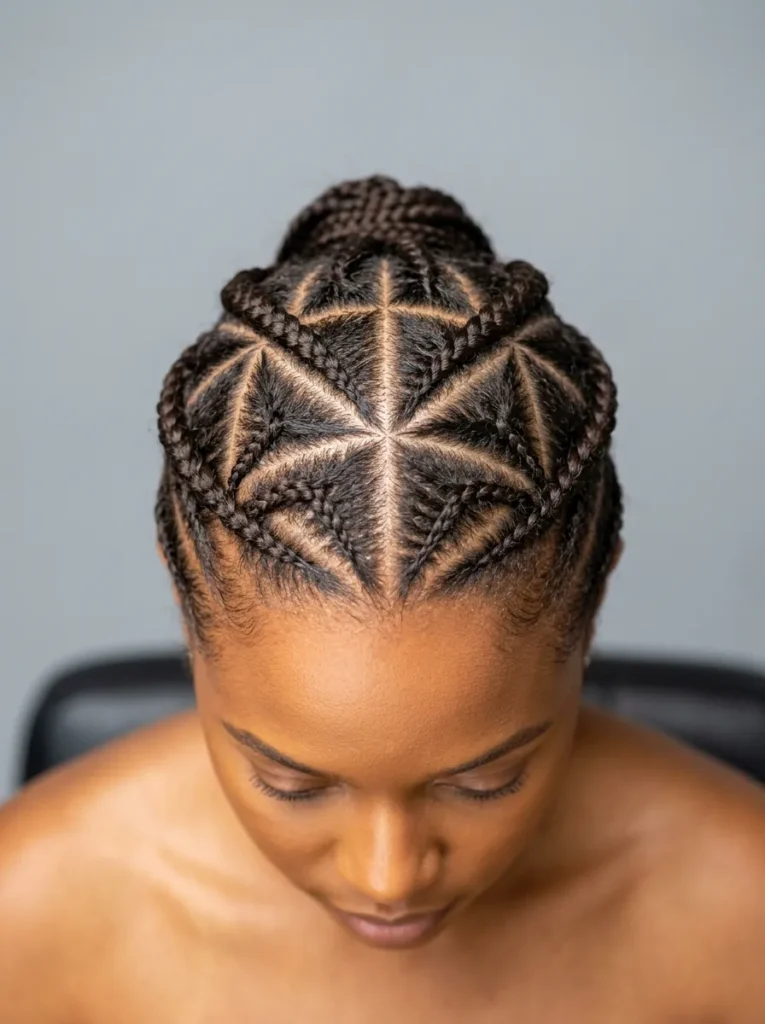 Triangle Part Cornrows