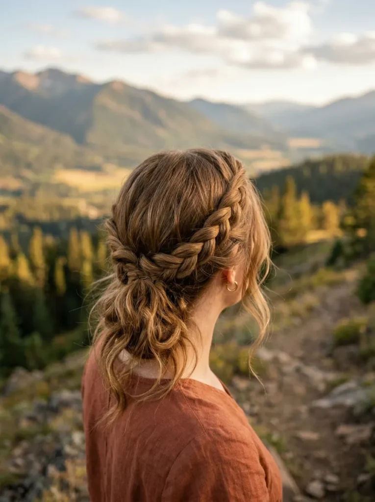 Twisted Crown Braid