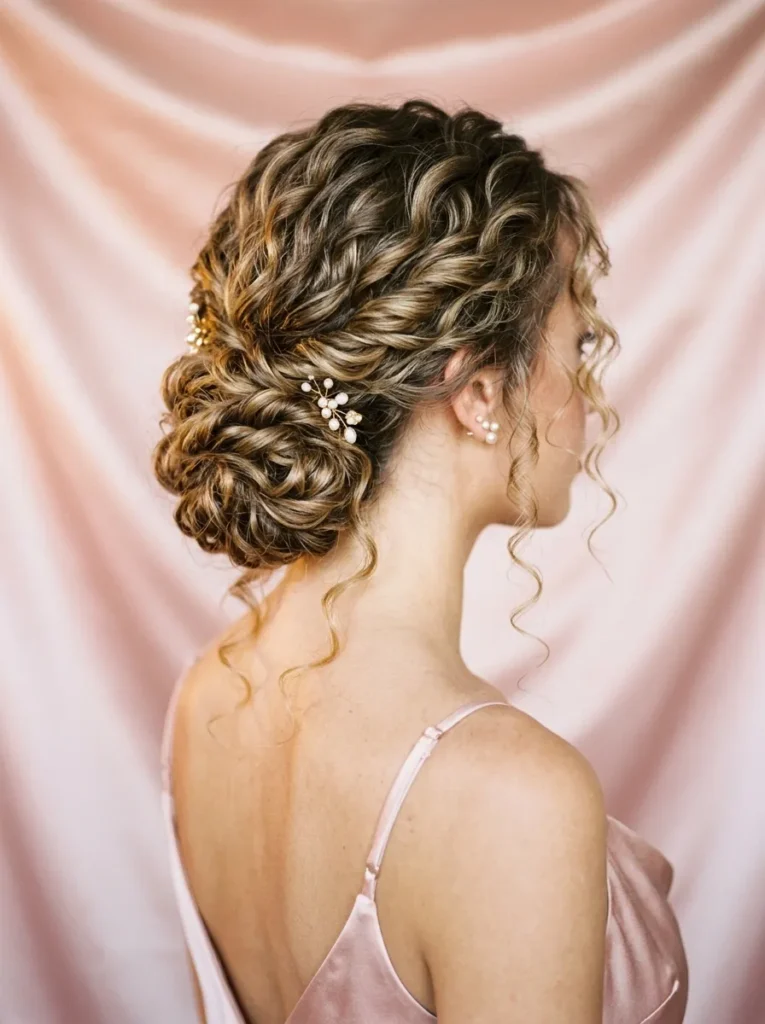Twisted Curly Updo