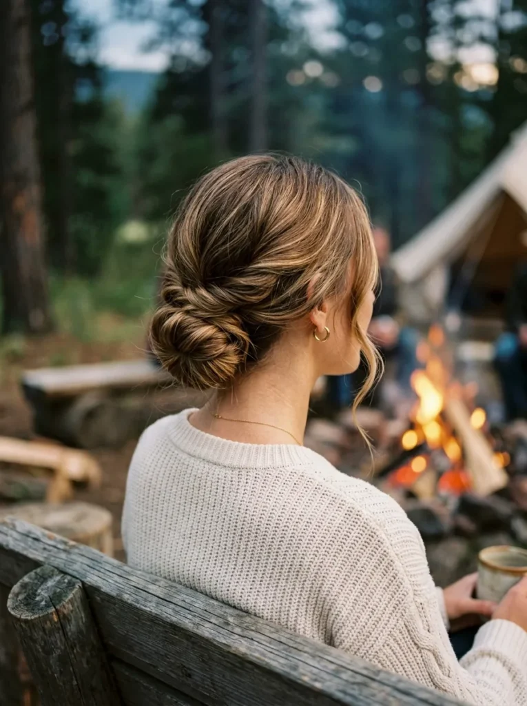 Twisted Low Bun