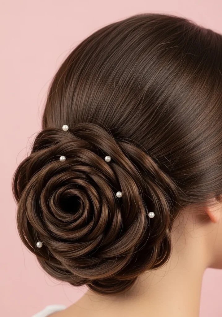 Twisted Rose Bun