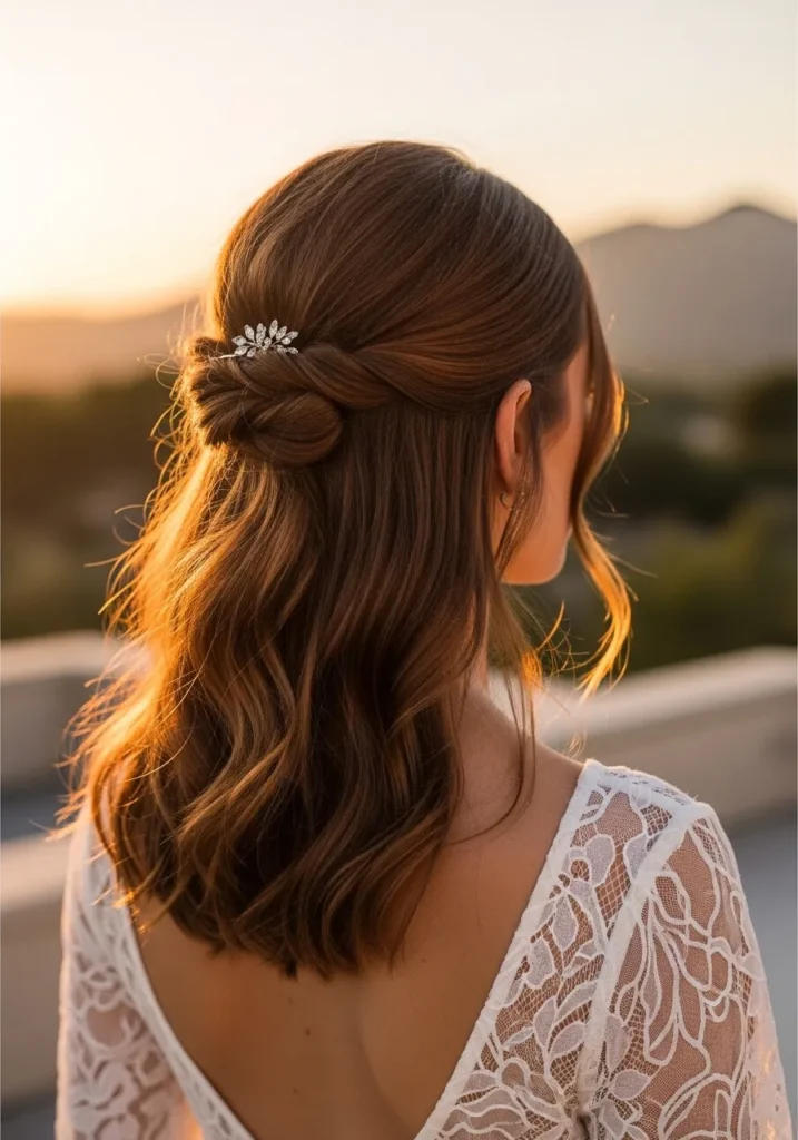 Twisted Half-Up Style