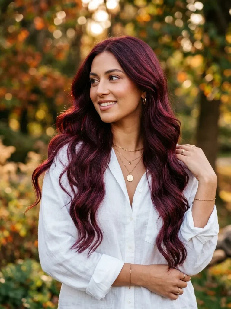 Velvet Burgundy Length