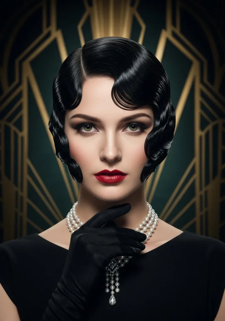 Vintage Finger-Wave Bob