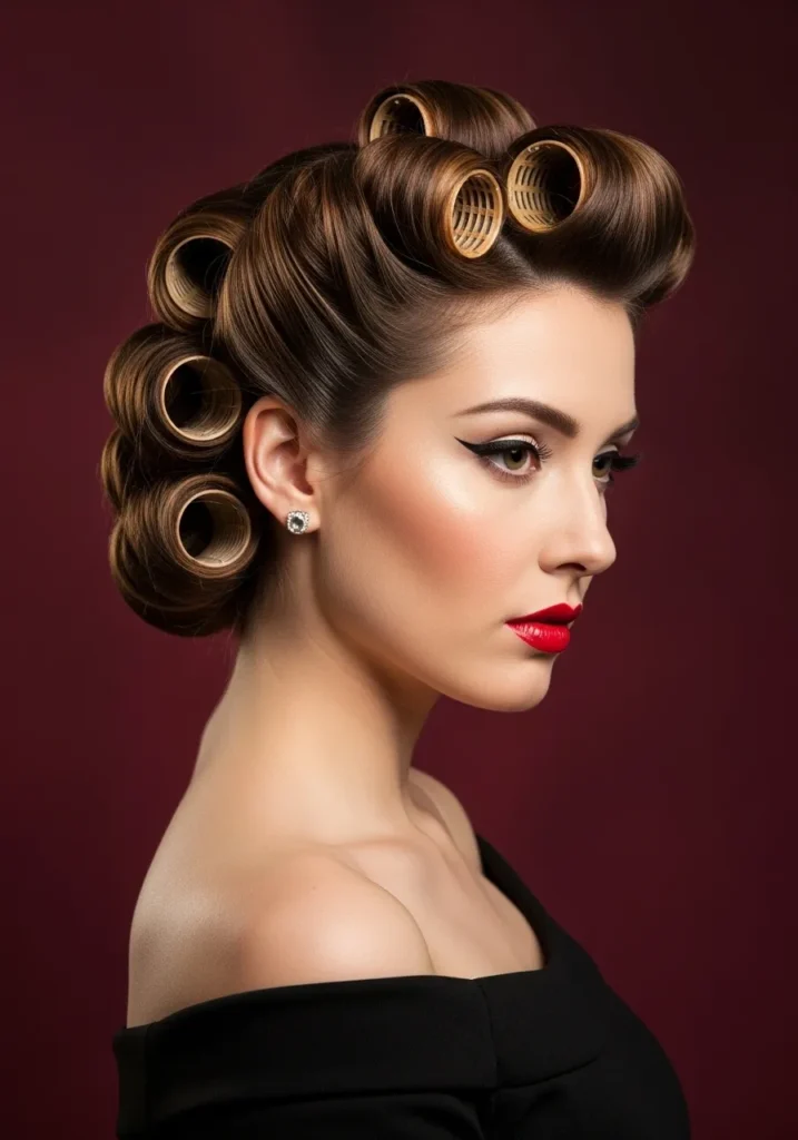 Vintage Curly Roll
