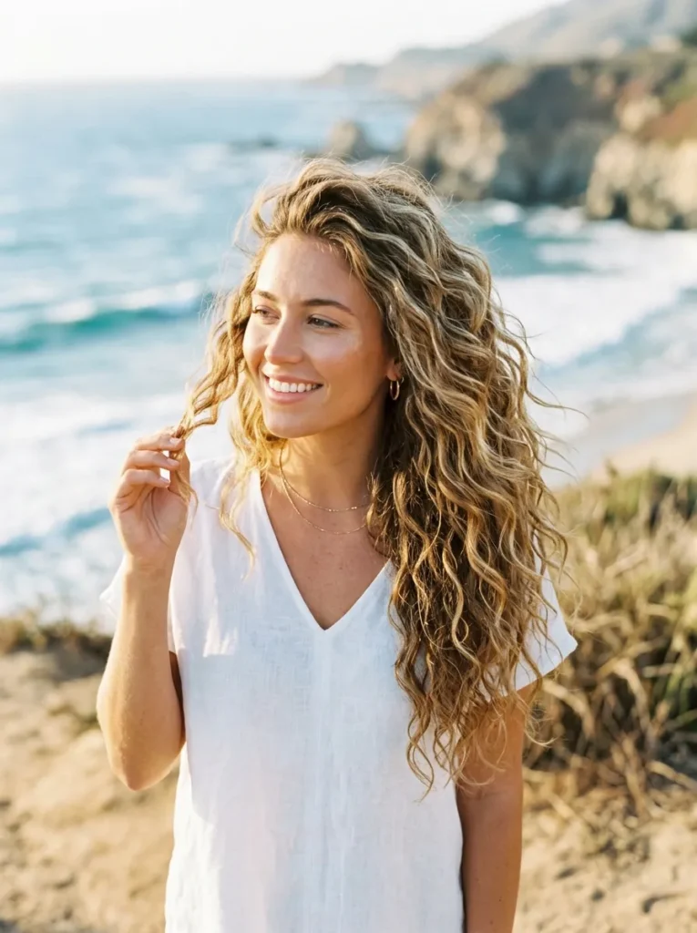 Voluminous Beach Curls