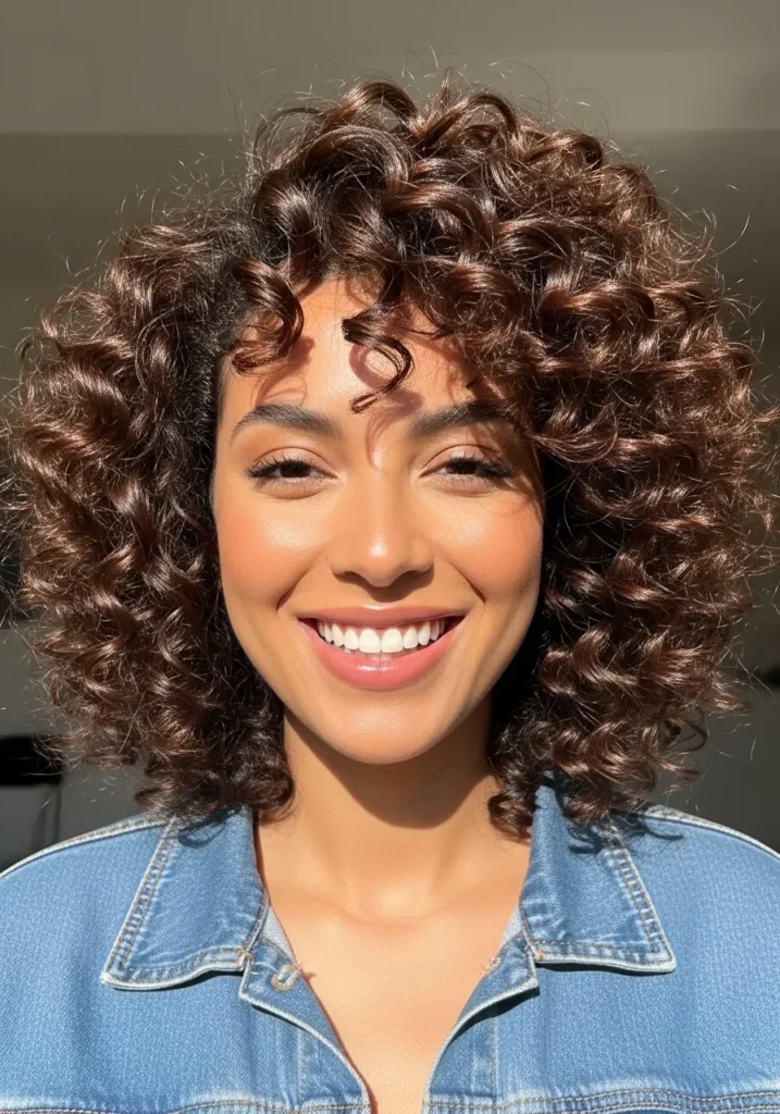 Voluminous Curly Style