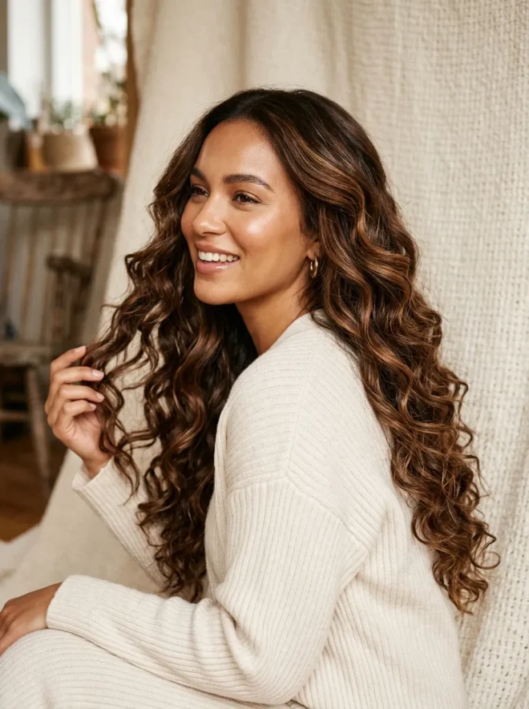 Warm Cocoa Balayage