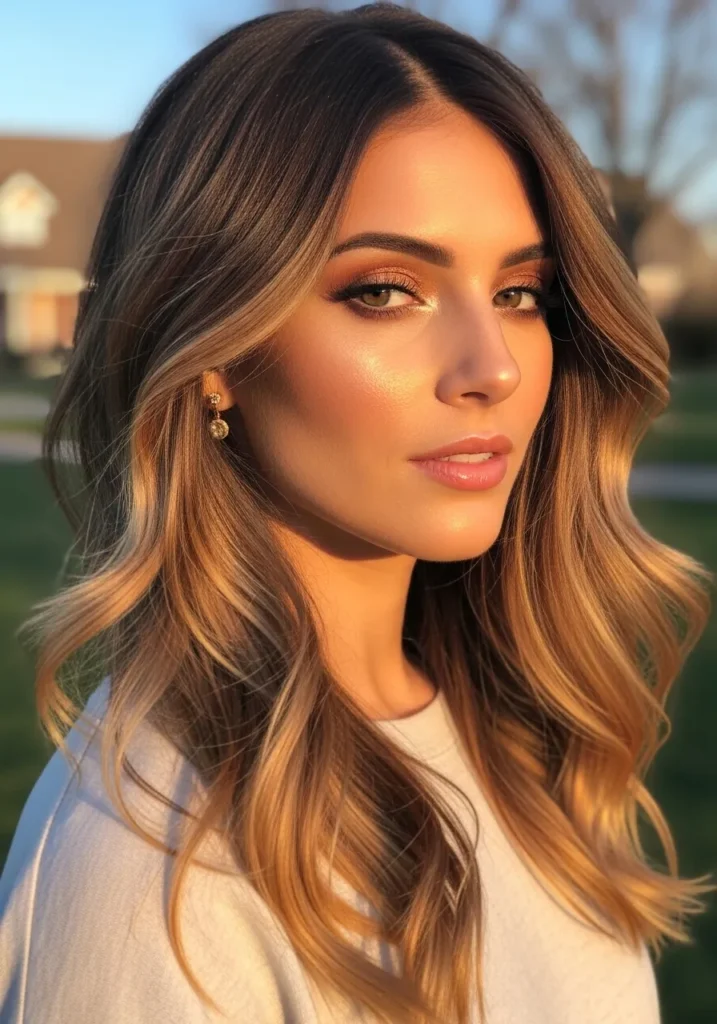 Warm Balayage Brunette