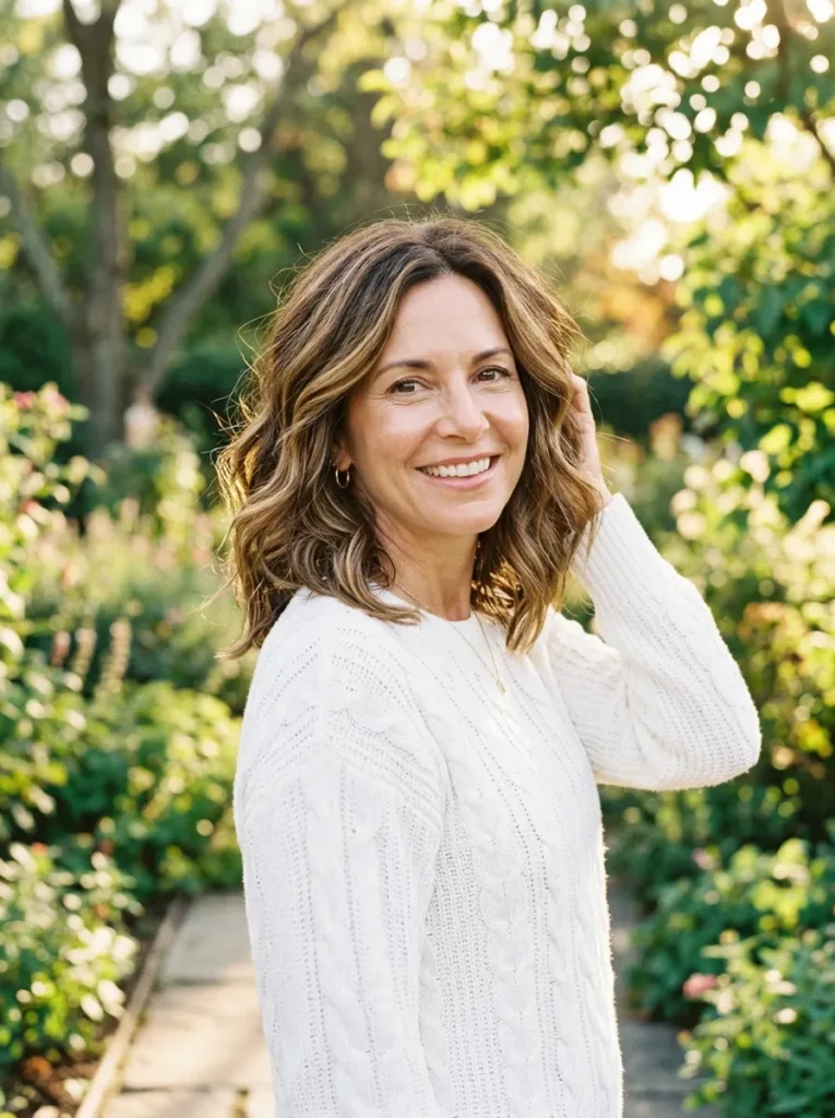 Wavy Lob With Highlights