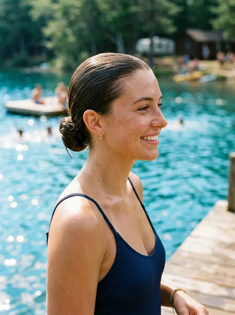 Wet-Look Bun