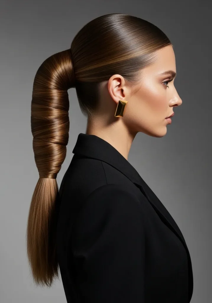 Wrapped Ponytail Bun