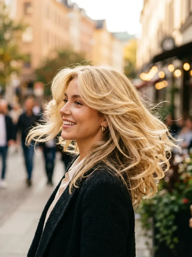 Blonde Butterfly Cut