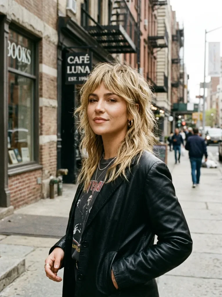 Blonde Wolf Cut