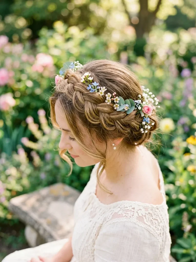 Braided Crown Updo