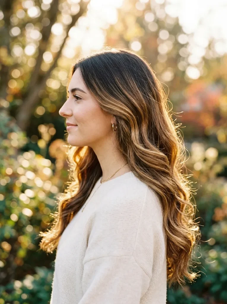 Warm Caramel Balayage