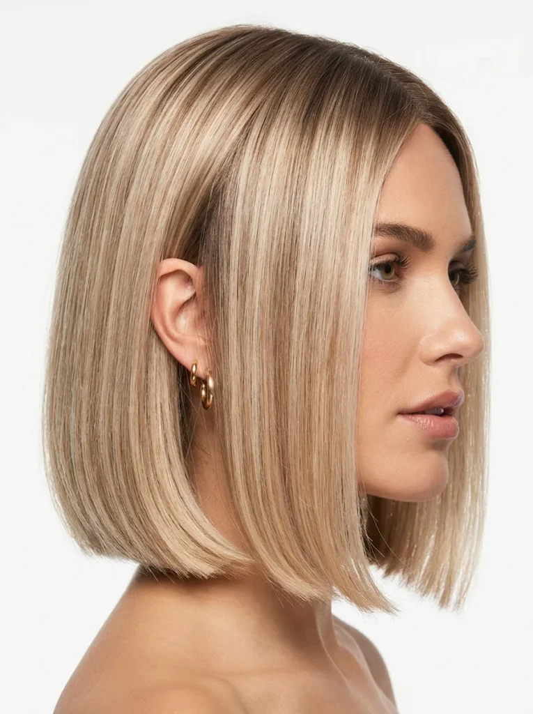 Champagne Balayage Bob