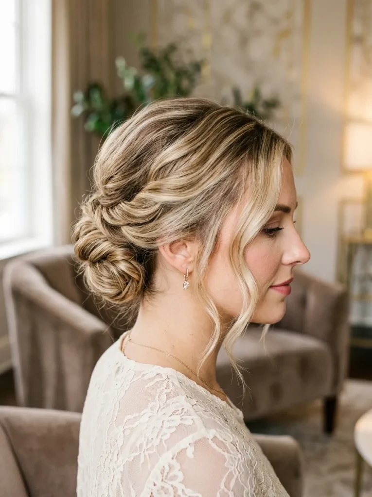 Champagne Balayage Updo