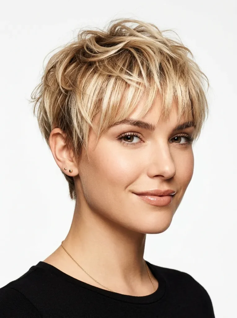 Champagne Blonde Pixie