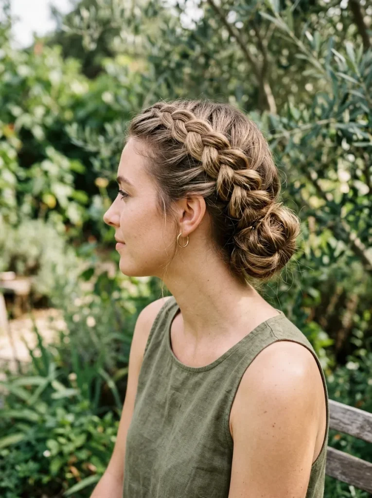 Dutch Braid Updo