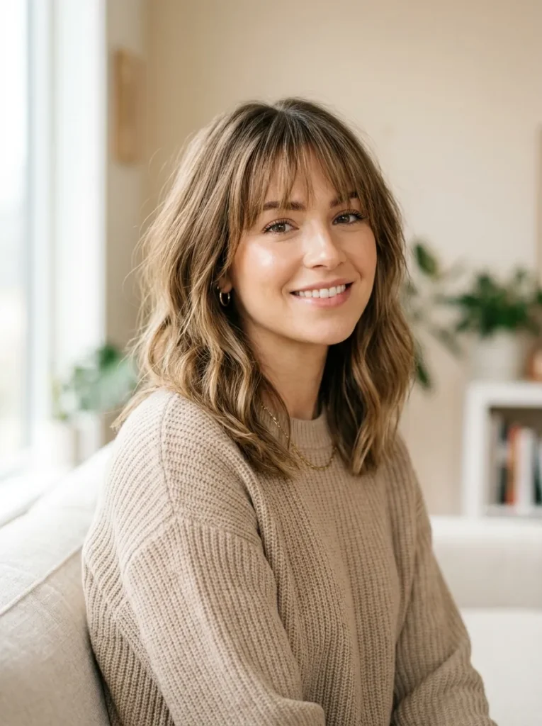 Layered Wispy Fringe