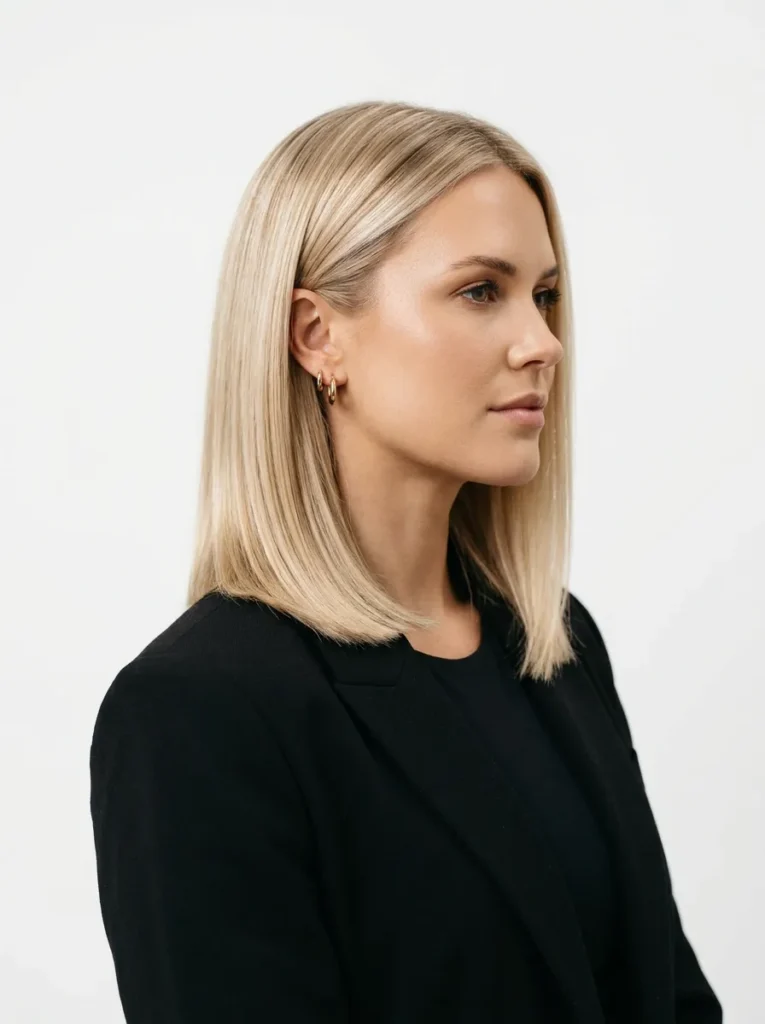 Silky Blonde Lob