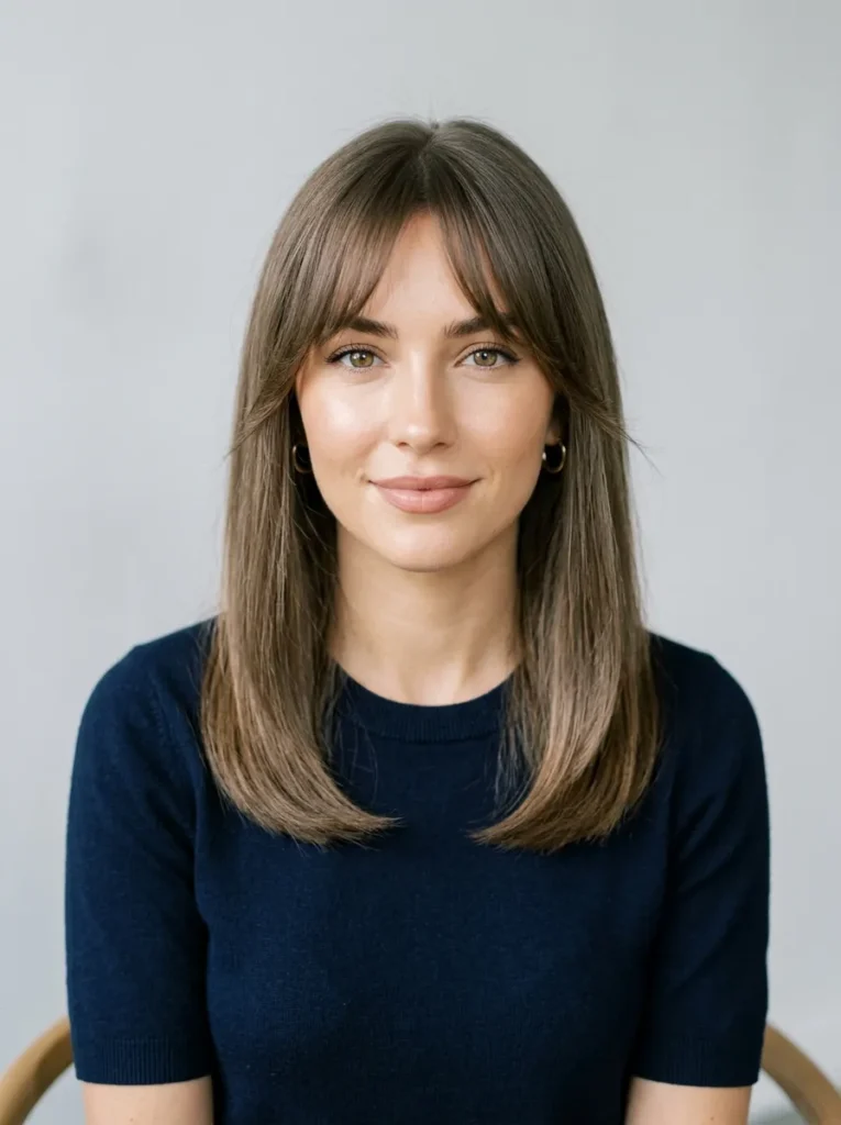 Wispy Bottleneck Bangs