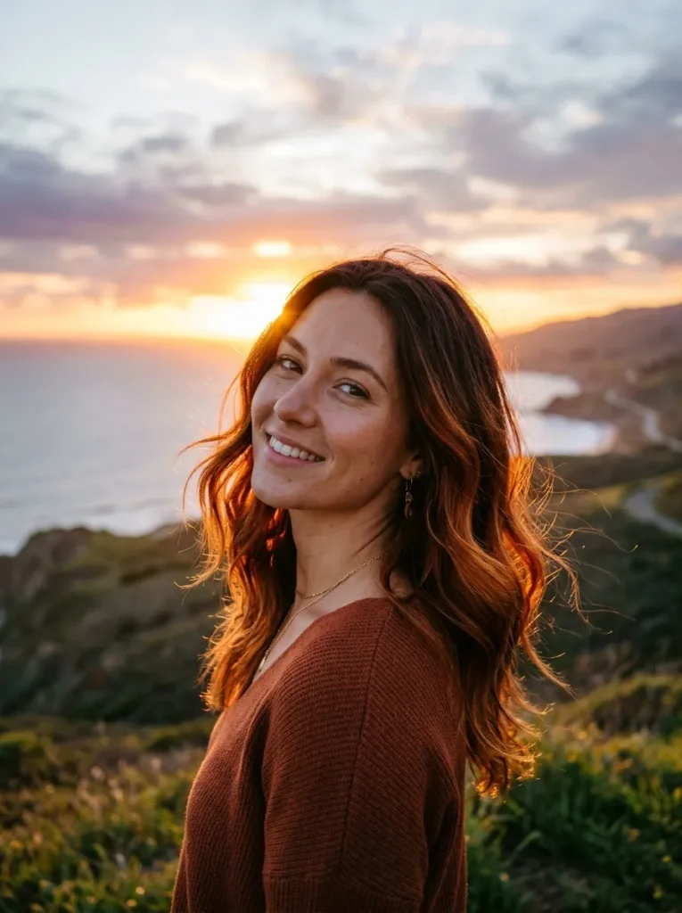 3. Auburn Sunset Glow
