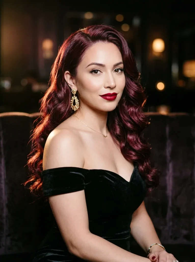 11. Cherry Burgundy Waves