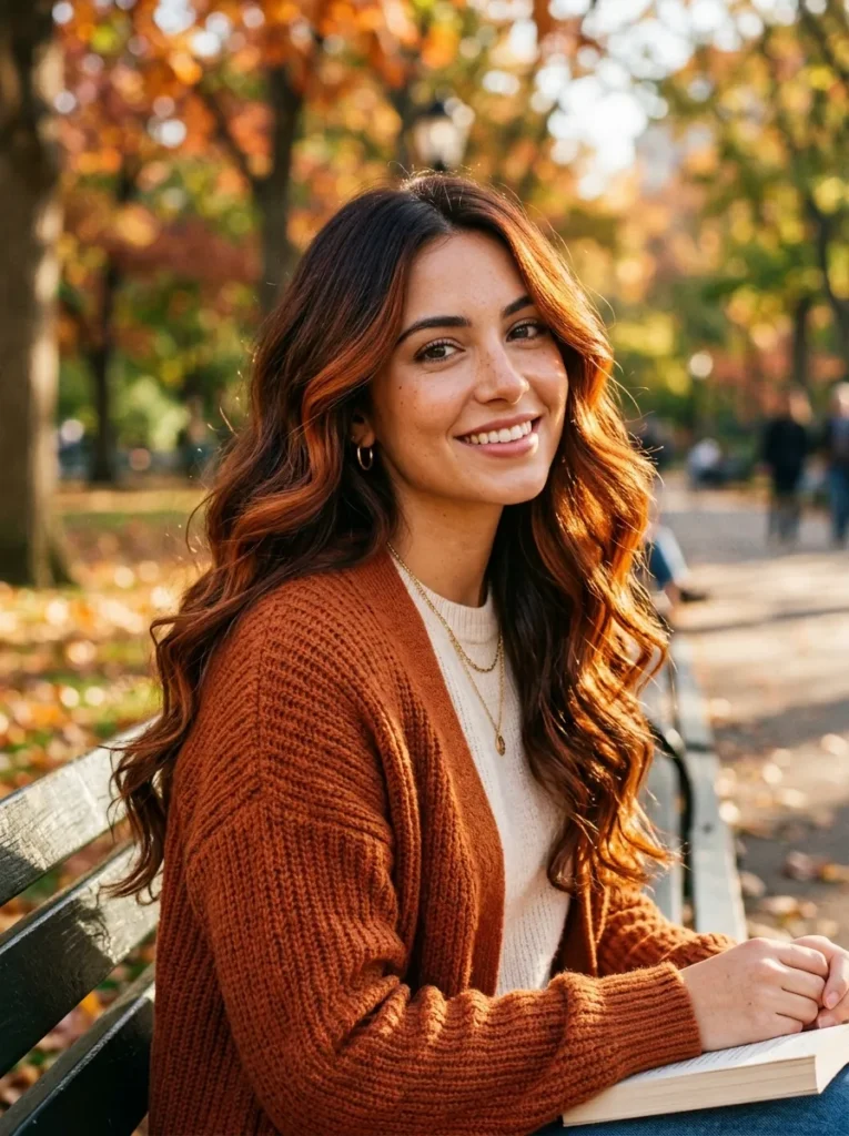 16. Foxy Auburn Balayage