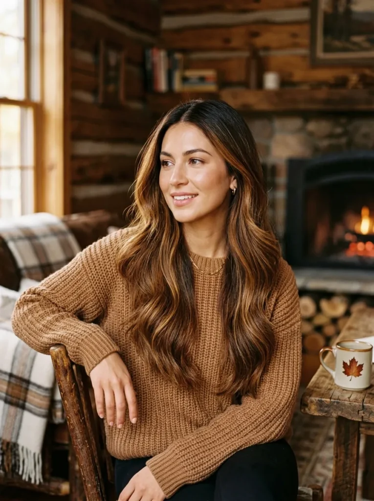 12. Maple Syrup Balayage