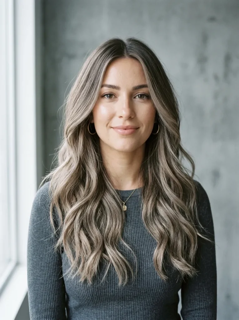 Mushroom Blonde Balayage