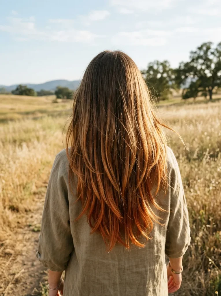 5. Rust Ombre Ends