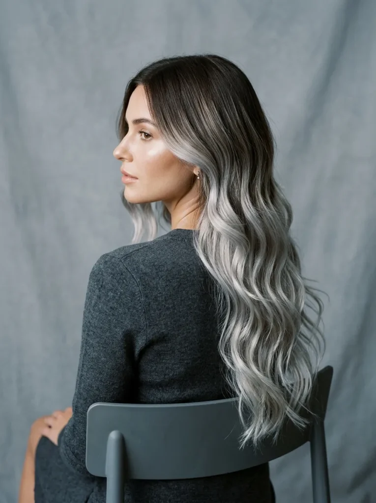 4. Silver Toned Balayage